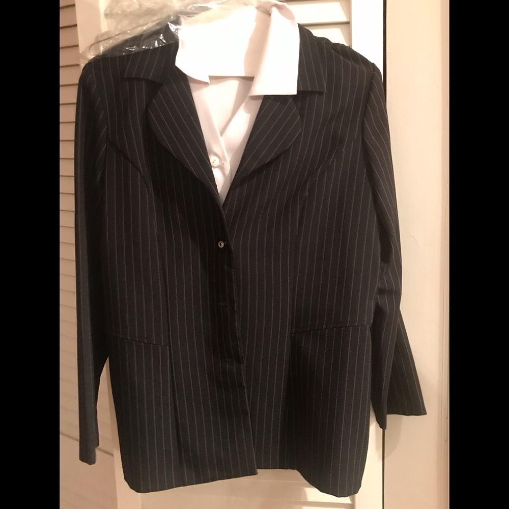 Ladies pinstripe pant suit